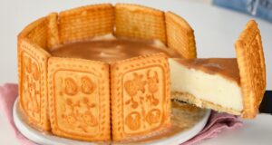 Apenas leite e biscoitos! Você vai se surpreender! Receita em 5 minutos. sobremesa sem assar