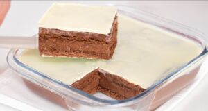 Só leite e cacau! Se não houver tempo, há uma sobremesa em 5 minutos, sem forno, sem gelatina