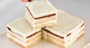 Só leite e bolachas Se não tiver tempo, pode comer uma deliciosa sobremesa em 5 minutos, sem forno!