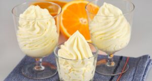 Sobremesa cremosa de laranja em 5 minutos! Todo mundo está procurando esta receita! Sem fermento, s