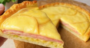 Tarte de Raclette sem Massa. 5 Ingredientes | Sem Glúten