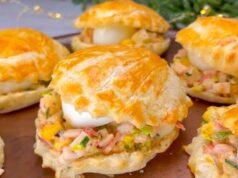 Conchas de Massa Folhada Recheadas. Aperitivo Rápido para as Festas!