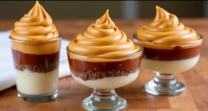 Sobremesa de Natal com aparência sofisticada, mas pronta em 15 minutos | Mousse de café!